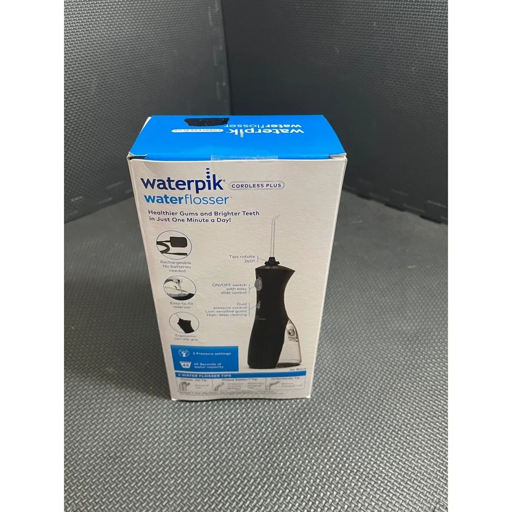 Waterpik Water‎ Flosser Cordless Plus Black Rechargeable Battery